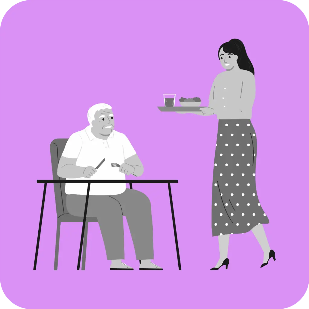 Prestation d'aide au repas