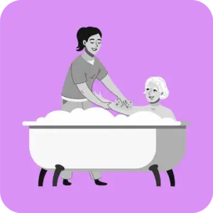 Prestation d'aide à la toilette